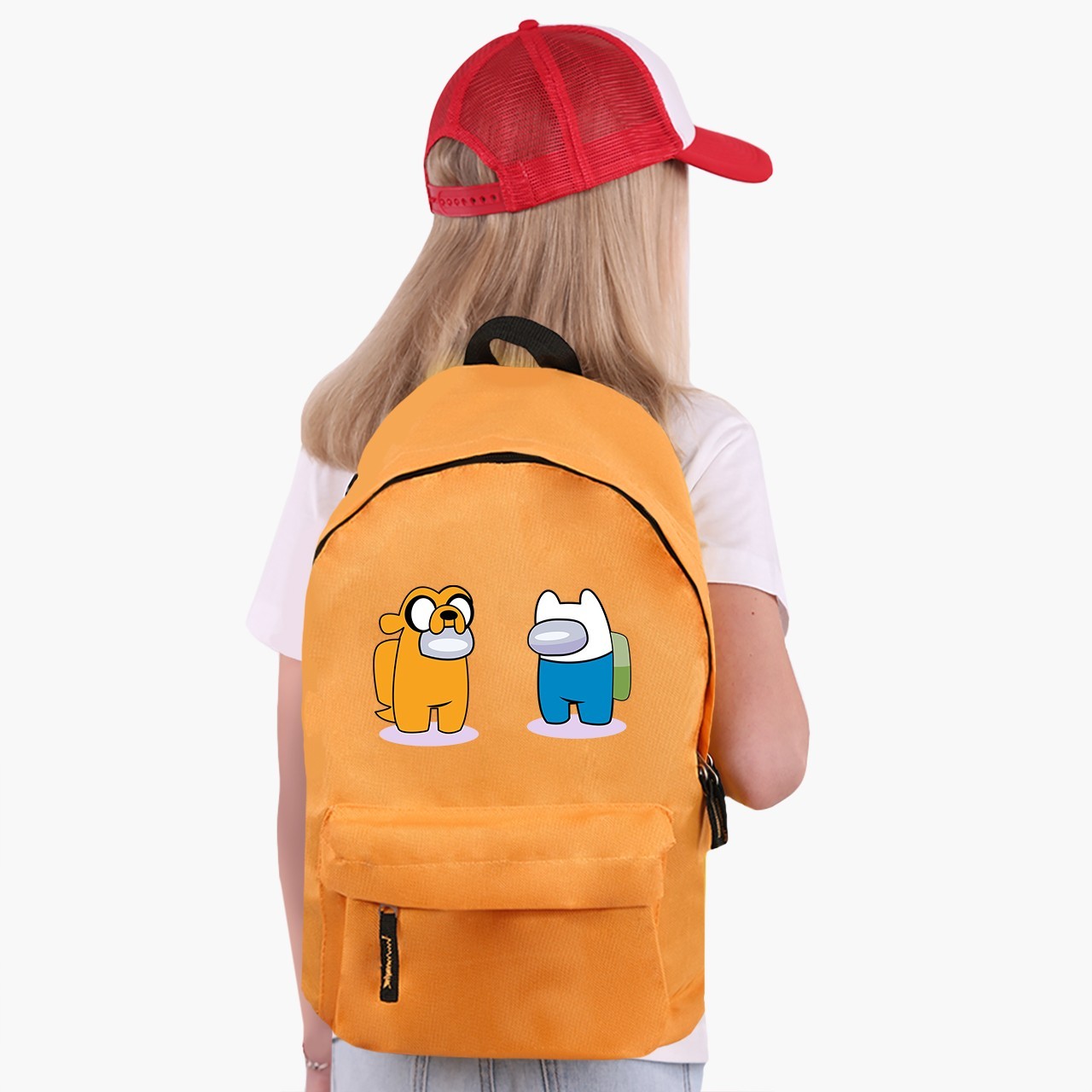 

Рюкзак детский Амонг Ас Время приключений Финн и Джейк (Among Us Adventure Time Finn & Jake) (9263-2414) 17 л Оранжевый