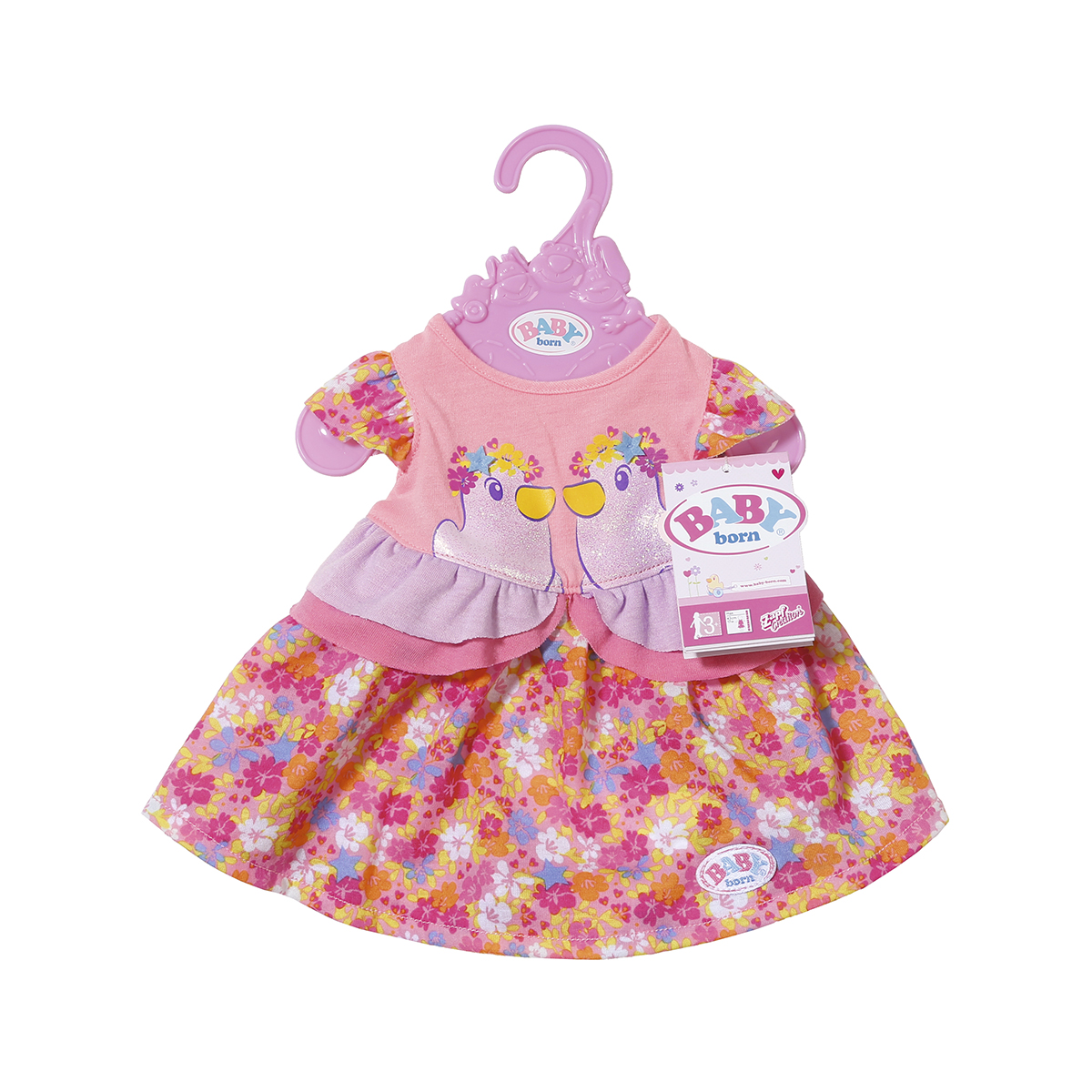 

Одежда для куклы BABY BORN - ПРАЗДНИЧНОЕ ПЛАТЬЕ (с уточками) 824559-1