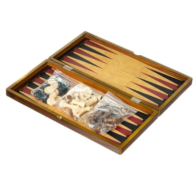 

Шахматы, шашки, нарды 3 в 1 игровой набор 48*24 см. BST 030724