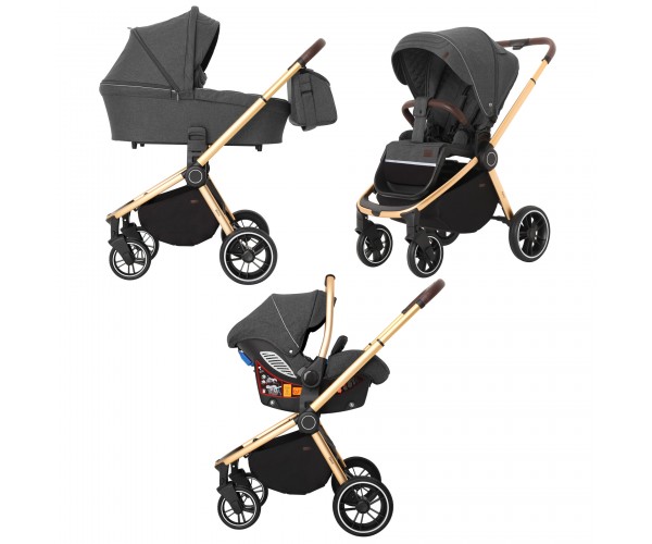 

Коляска универсальная CARRELLO Epica CRL-8511/1 (3in1), Темно-серая