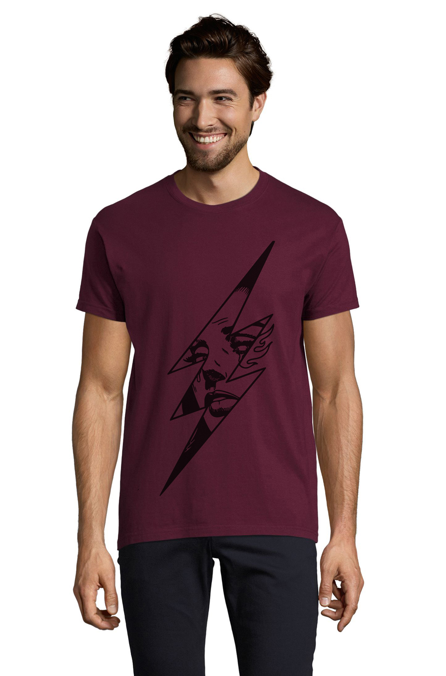 

Футболка OWEAR с Арт принтом 5141-M-BU2 XXL Бордовый