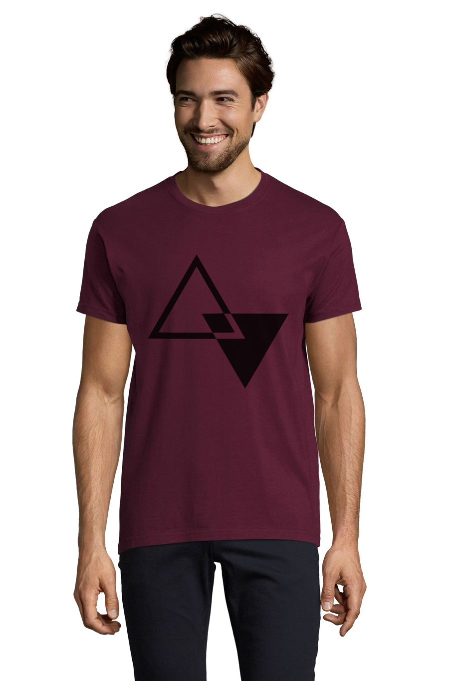 

Футболка OWEAR с Арт принтом 4982-M-BU2  Бордовый, Футболка OWEAR с Арт принтом 4982-M-BU2 S Бордовый