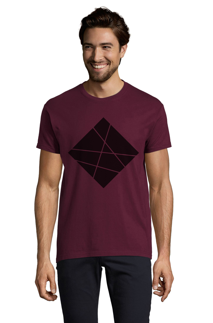 

Футболка OWEAR с Арт принтом 4947--BU2  Бордовый, Футболка OWEAR с Арт принтом 4947-M-BU2 M Бордовый