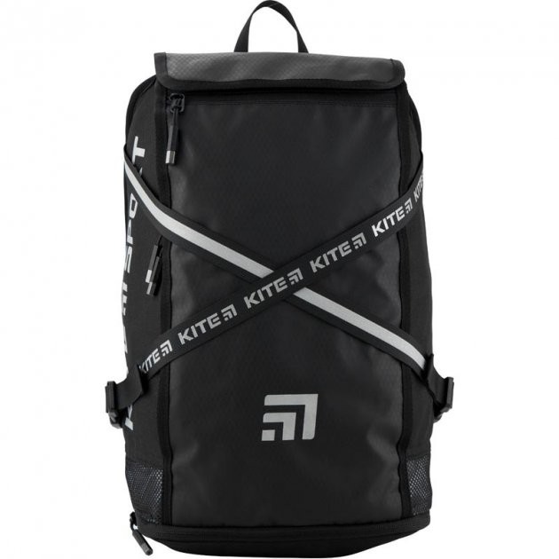 

KITE Рюкзак школьный подростковый Sport черный