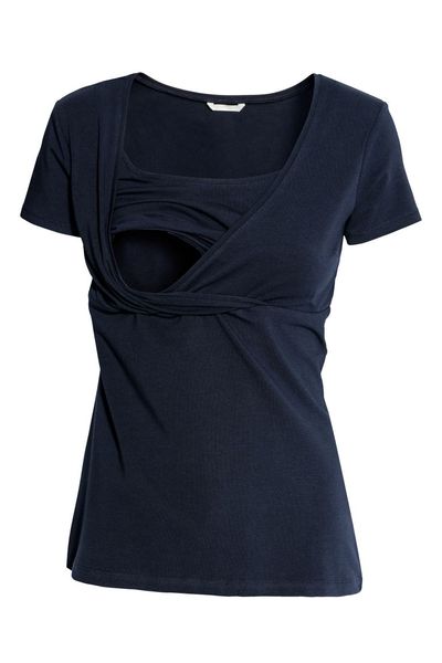 

Футболка для кормящих мам H&M S синяя (1204-307)