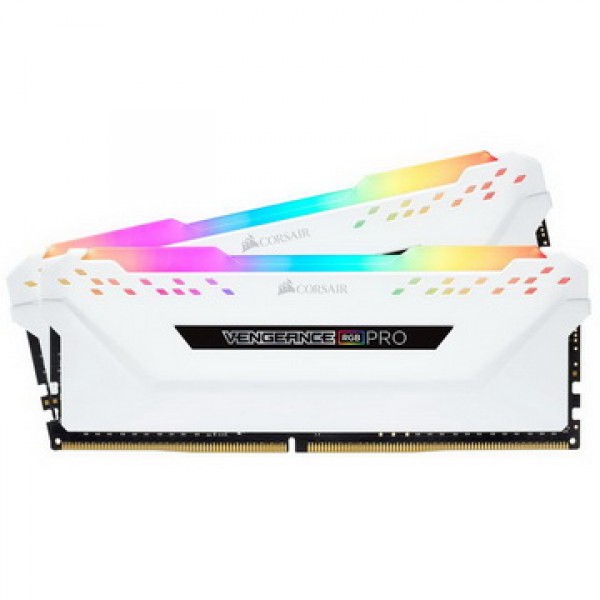 

DDR4 2x8GB/3600 Corsair Vengeance RGB Pro White (CMW16GX4M2D3600C18W)