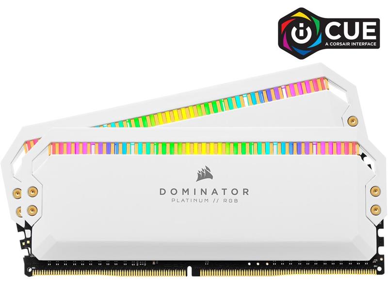 

DDR4 2x8GB/3600 Corsair Dominator Platinum RGB White (CMT16GX4M2C3600C18W)