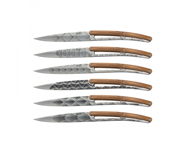 

Набір стейкових ножів Deejo Steak Knives Mirror Art Deco