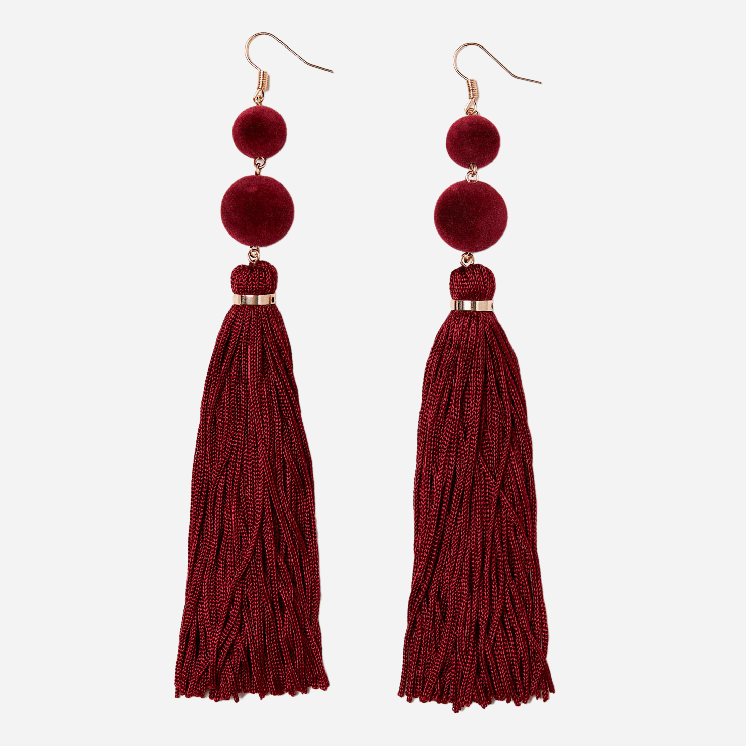 

Серьги H&M 707627sdm Бордовые