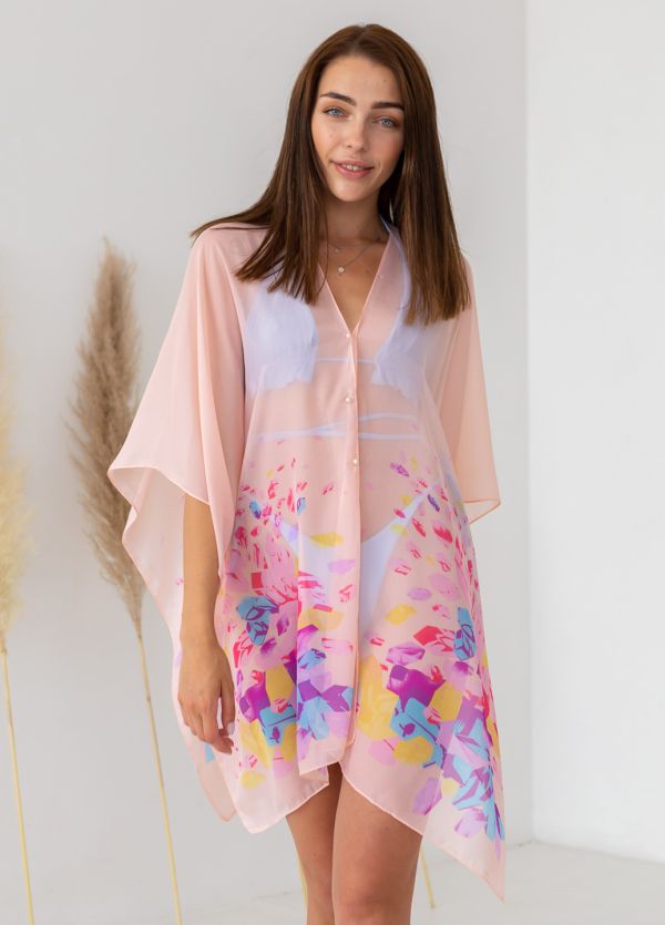 

Пляжное парео персиковое (С15030-52)