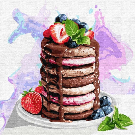 

Картина по номерам без коробки Идейка Вкусности на завтрак 30х30см (KHO 5596)