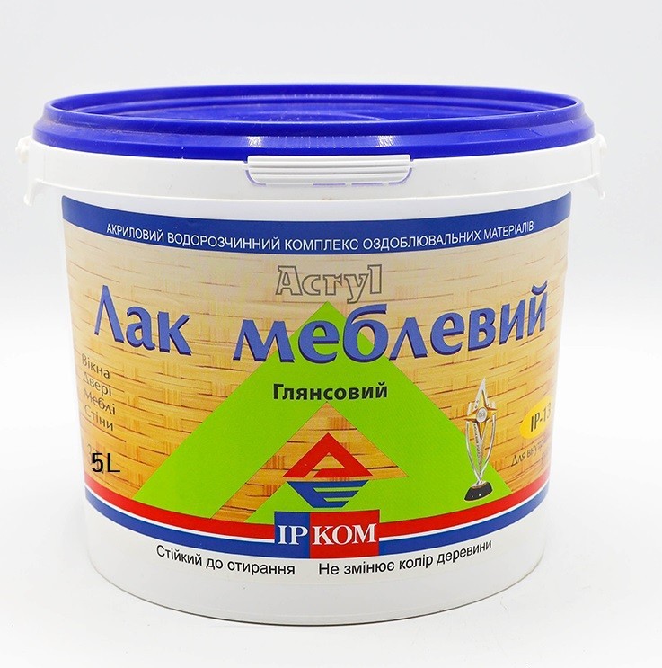 

Лак мебельный Ирком Ир 13 глянцевый 5 л