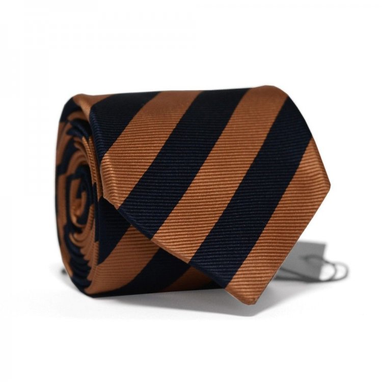 

Галстук Emilio Corali 150х8.5 см Шелк Синий+оранжевый с полосками Gin-2198