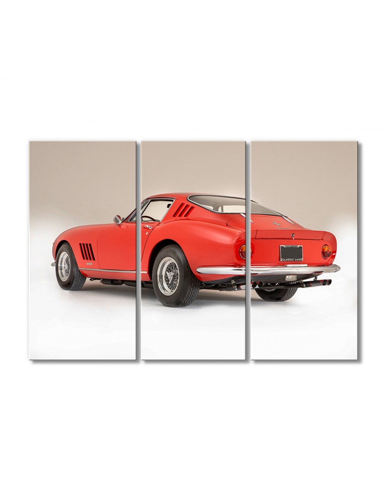 

Модульная картина Artel «1967 Феррари 275 GTB-4 красный» 3 модуля 90x135 см