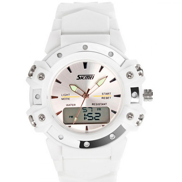 

Мужские часы Skmei Easy 40х15 мм Белый 0821