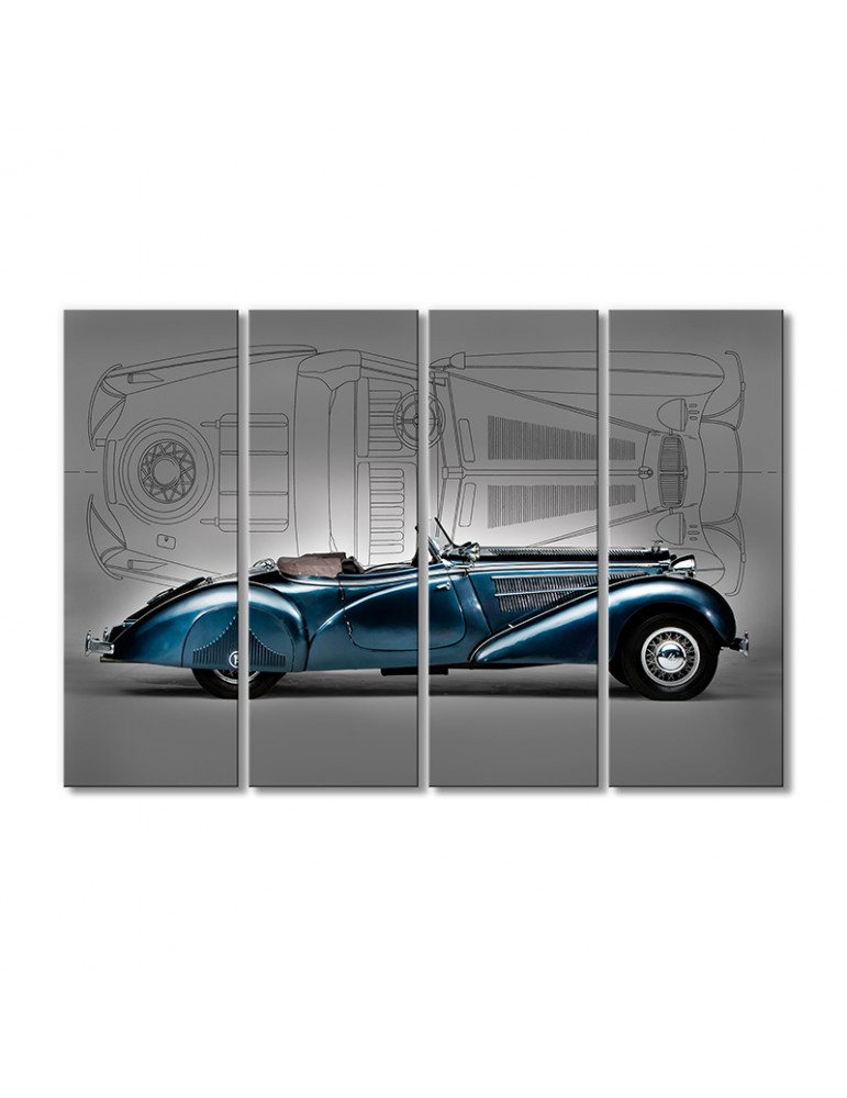 

Модульная картина Artel «1938 Horch 853 Специаль Родстер» 4 модуля 70x105 см