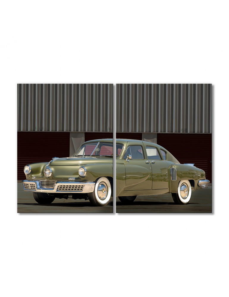 

Модульная картина Artel «1948 Такер Седан 01 зеленый перед авто» 2 модуля 70x105 см