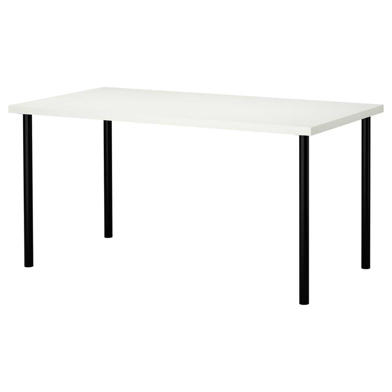 

Компьютерный стол IKEA (ИКЕА) Linnmon/Adils белый с черными ножками 990.044.57