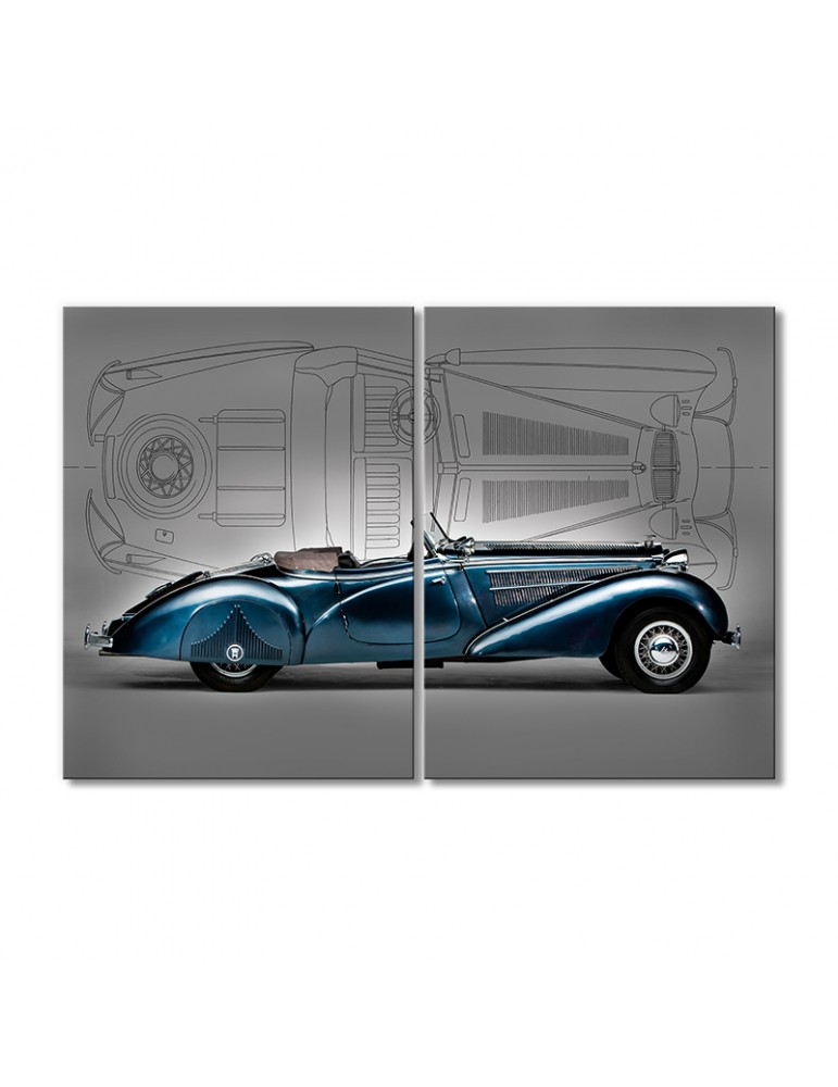 

Модульная картина Artel «1938 Horch 853 Специаль Родстер» 2 модуля 80x120 см