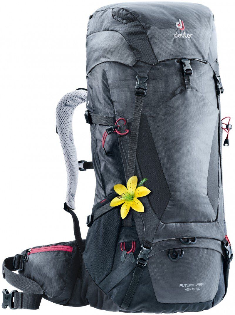 

Рюкзак Deuter Futura Vario SL 45+10л Черный с серым (3402018 4701)