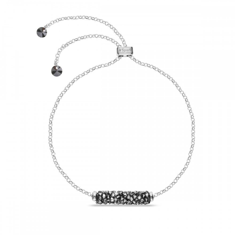 

Серебряный браслет Spark со Swarovski Rock Tube BSL95100CHR