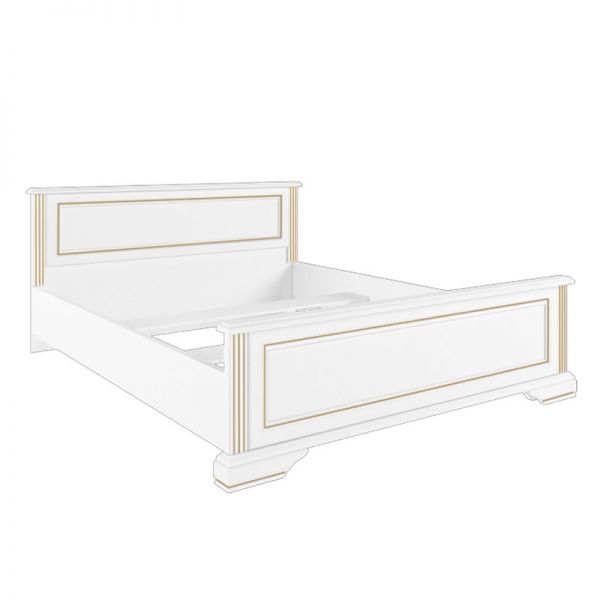 

Двуспальная кровать в спальню из ЛДСП (каркас) 140 Вайт Gerbor цвет сосна золотая