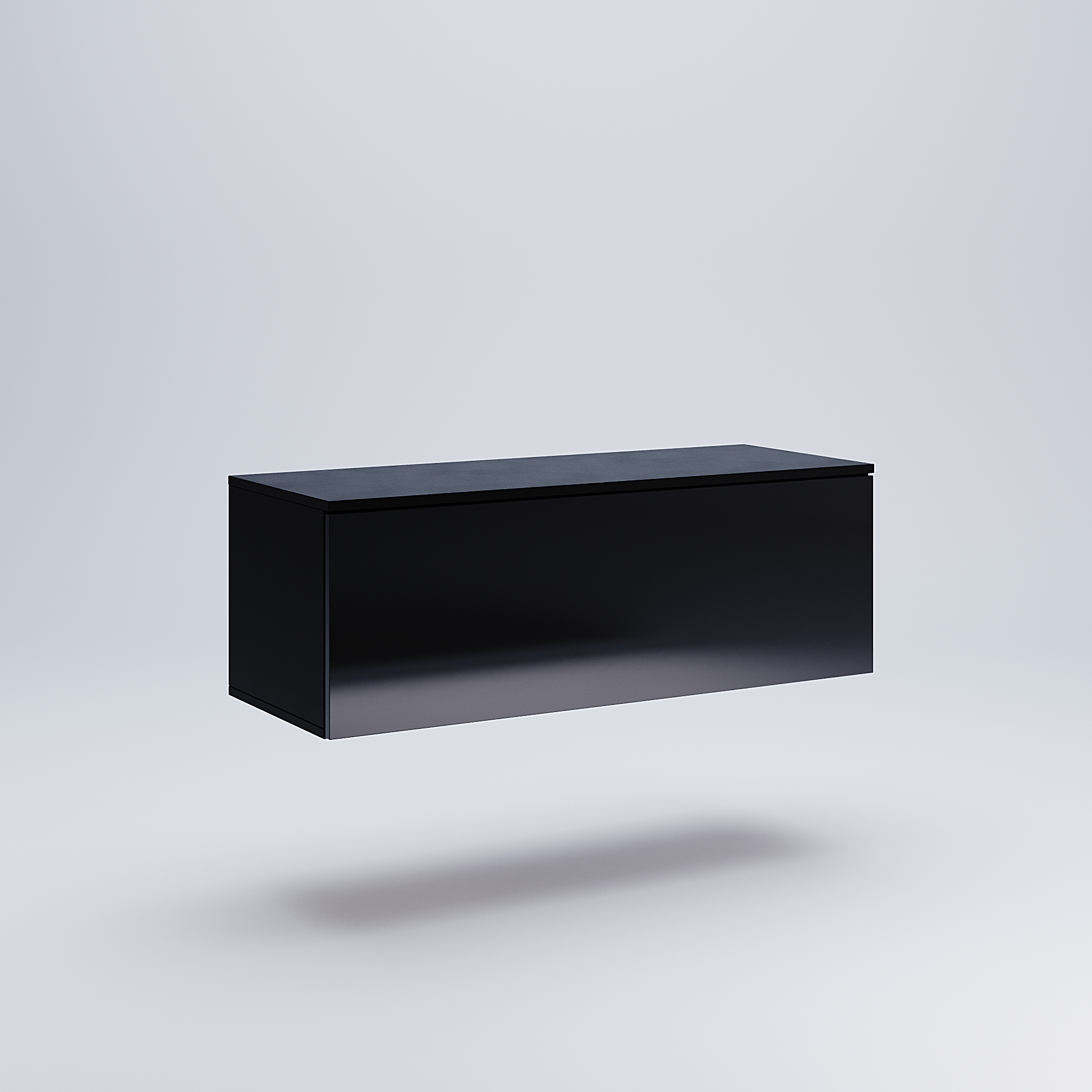 

ТВ тумба из ДСП Box-42 TV черный глянец цвет MiroMark