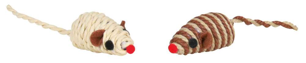 

Игрушка для кошек Trixie Мышь плетеная с погремушкой 5см 132шт (TX-45808)