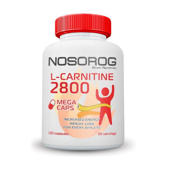 

L-карнитин NOSOROG L-Carnitine 2800 mega caps 120 капсул