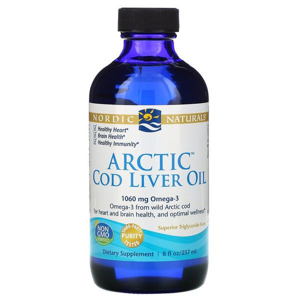 

Омега 3 Nordic Naturals Arctic Cod Liver Oil 1060 mg Omega-3 237 мл