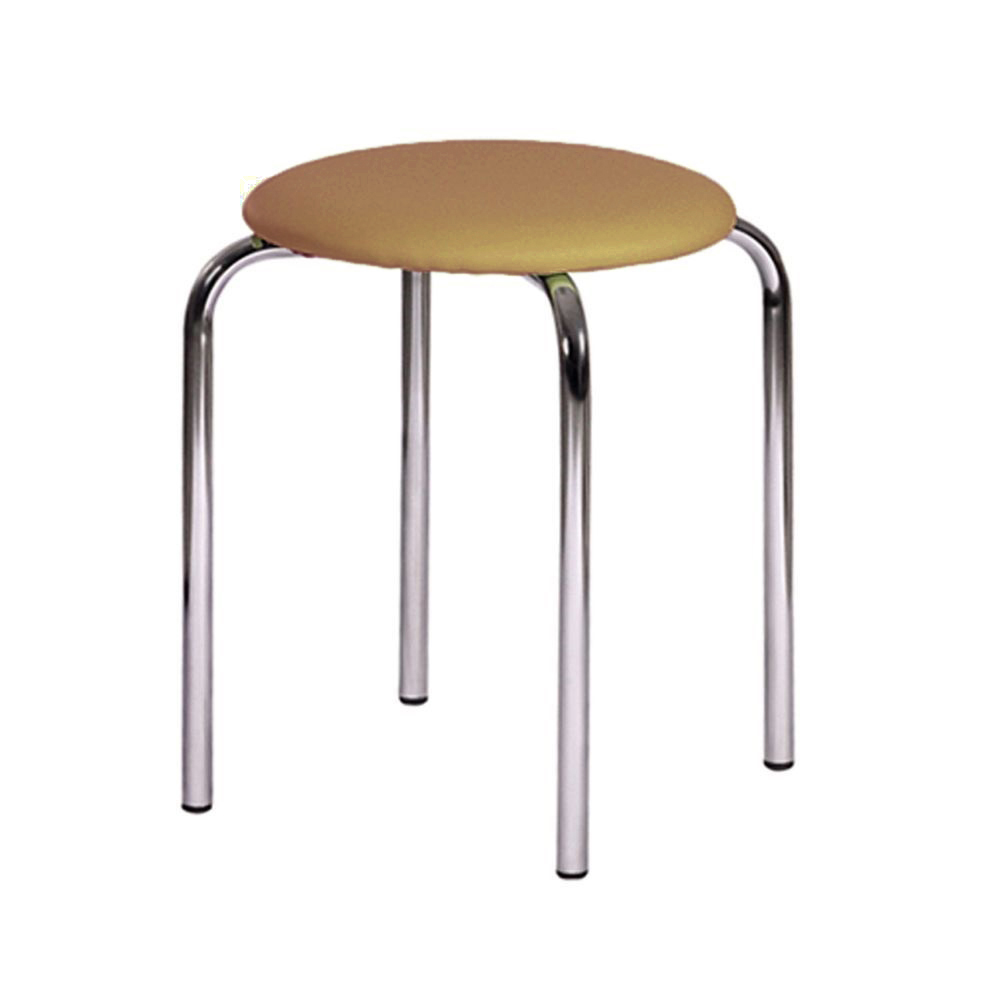 

Табурет металлический для кухни, для кафе Софи хром/кожзаменитель Неаполь N-51 темно-бежевый AMF