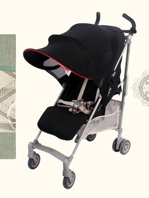 

Универсальный капюшон-козырек на коляску от солнца Maclaren черный