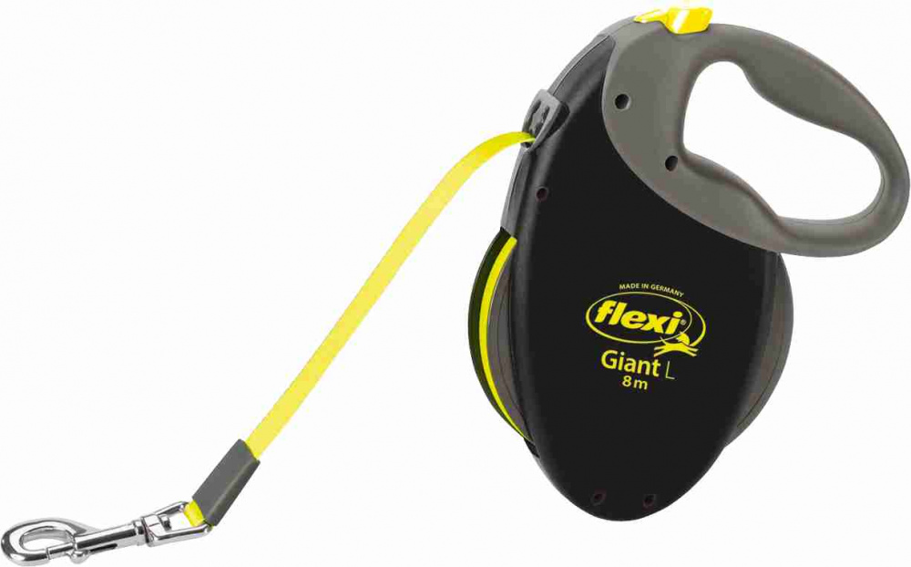 

Поводок-рулетка Flexi NEON GIANT 8м до 50кг светящийся черный (TX-20929)