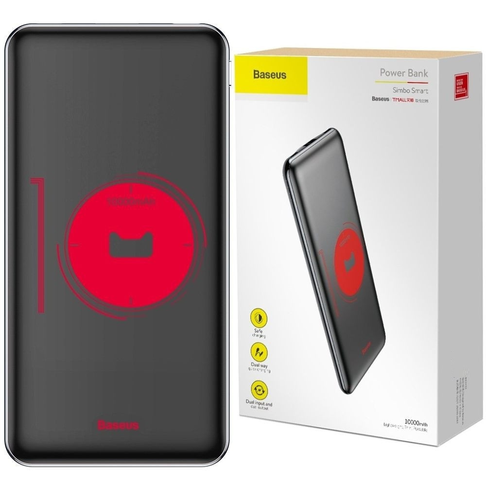 

Внешний аккумулятор Power Bank Baseus Simbo Smart M21 10000 mAh 2 USB Black