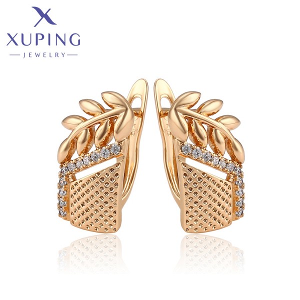 

Серьги Xuping с разноцветными фианитами позолота 18К 3241000