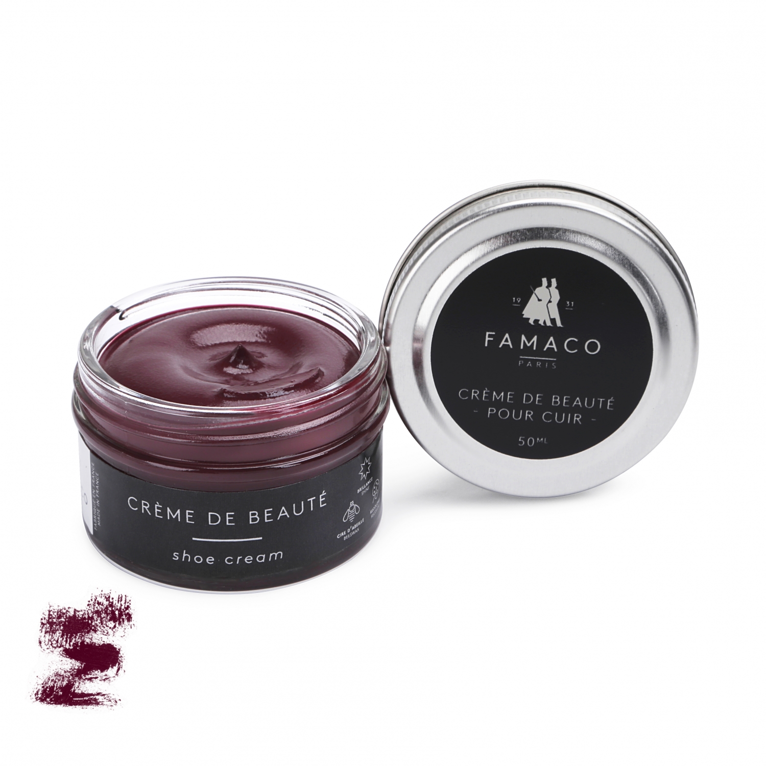 

Крем для обуви бордовый 343 Famaco Creme De Beaute, 50 мл