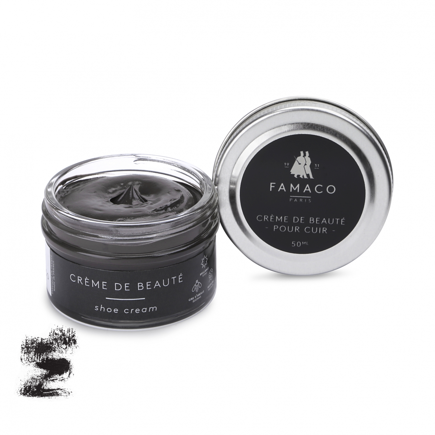 

Крем для обуви темно серый 368 Famaco Creme De Beaute, 50 мл