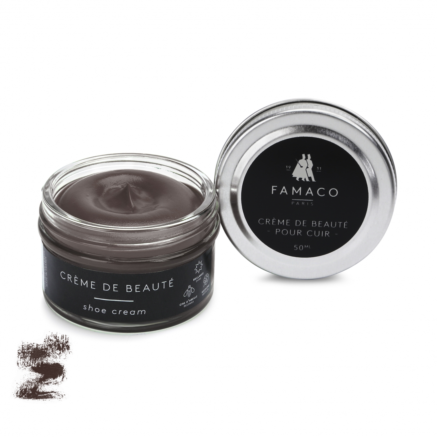 

Крем для обуви темно коричневый 367 Famaco Creme De Beaute, 50 мл