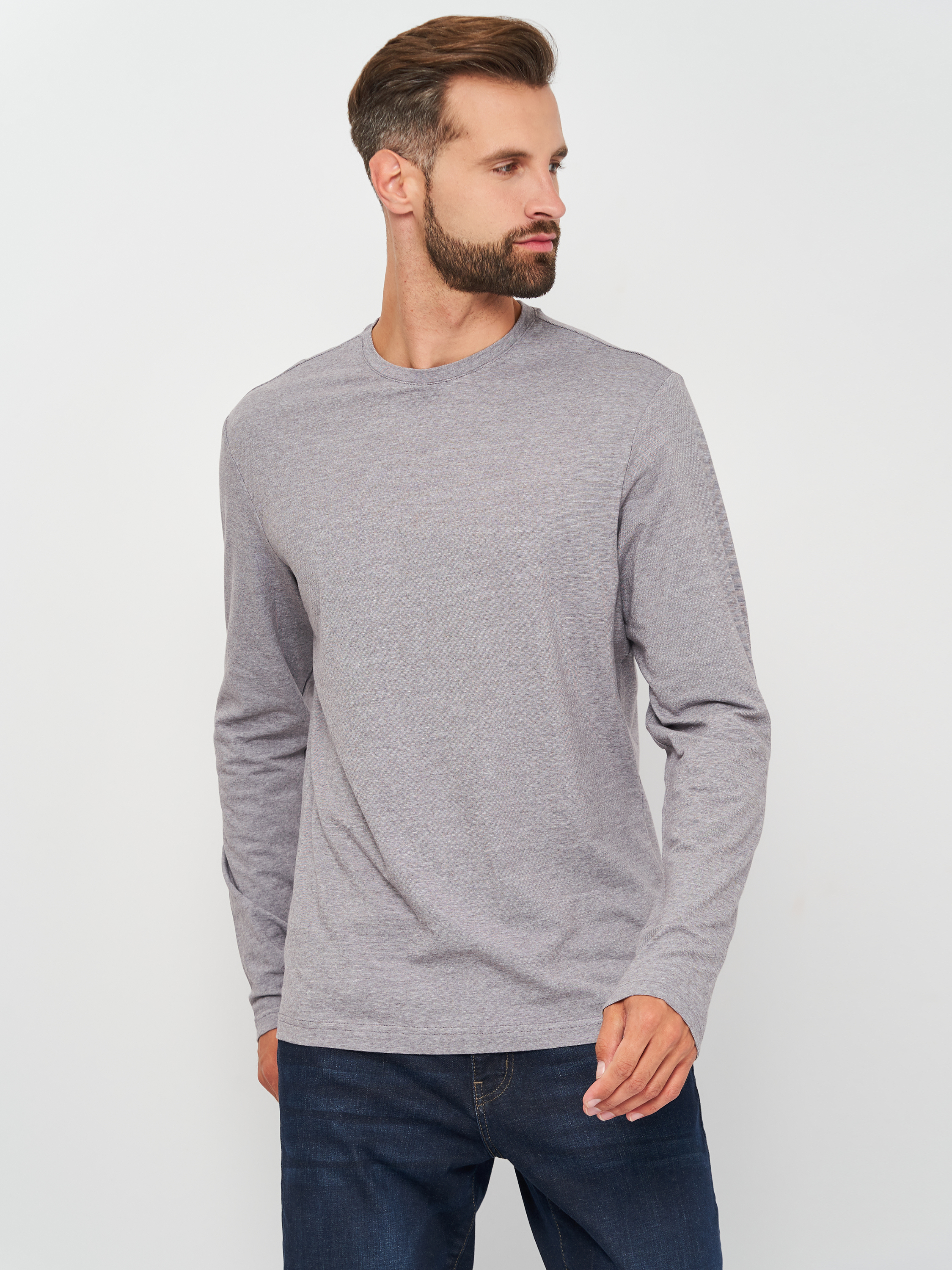 

Лонгслив H&M 2405-578626 L Серый