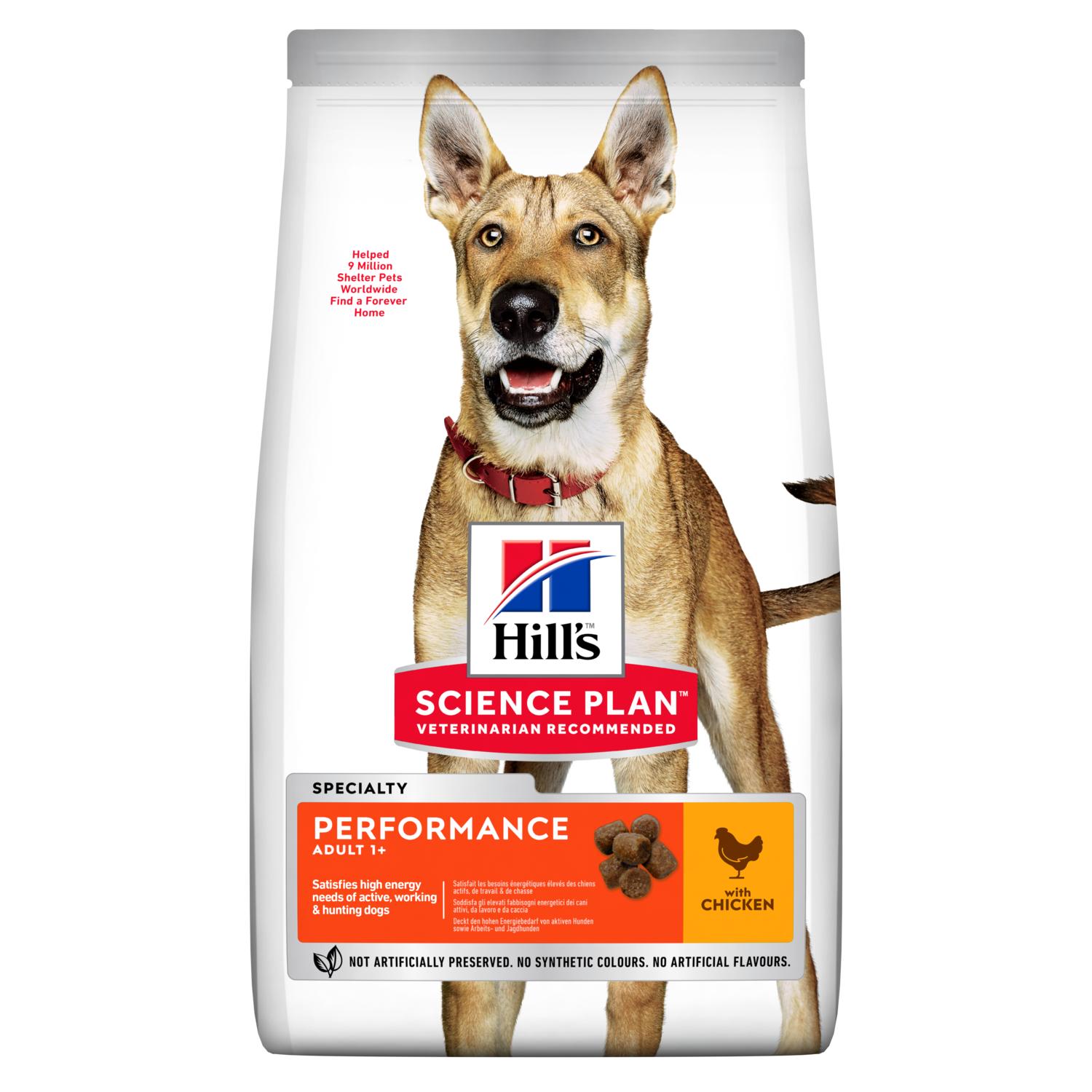 

Сухой корм HILL'S SCIENCE PLAN Adult Performance для активных, рабочих, охотничьих собак, с Курицей - 14 кг