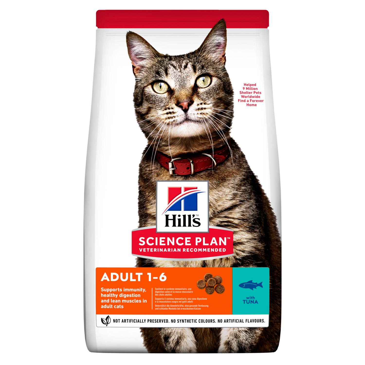 

Сухой корм HILL'S SCIENCE PLAN Adult для взрослых кошек, с Тунцом - 3 кг