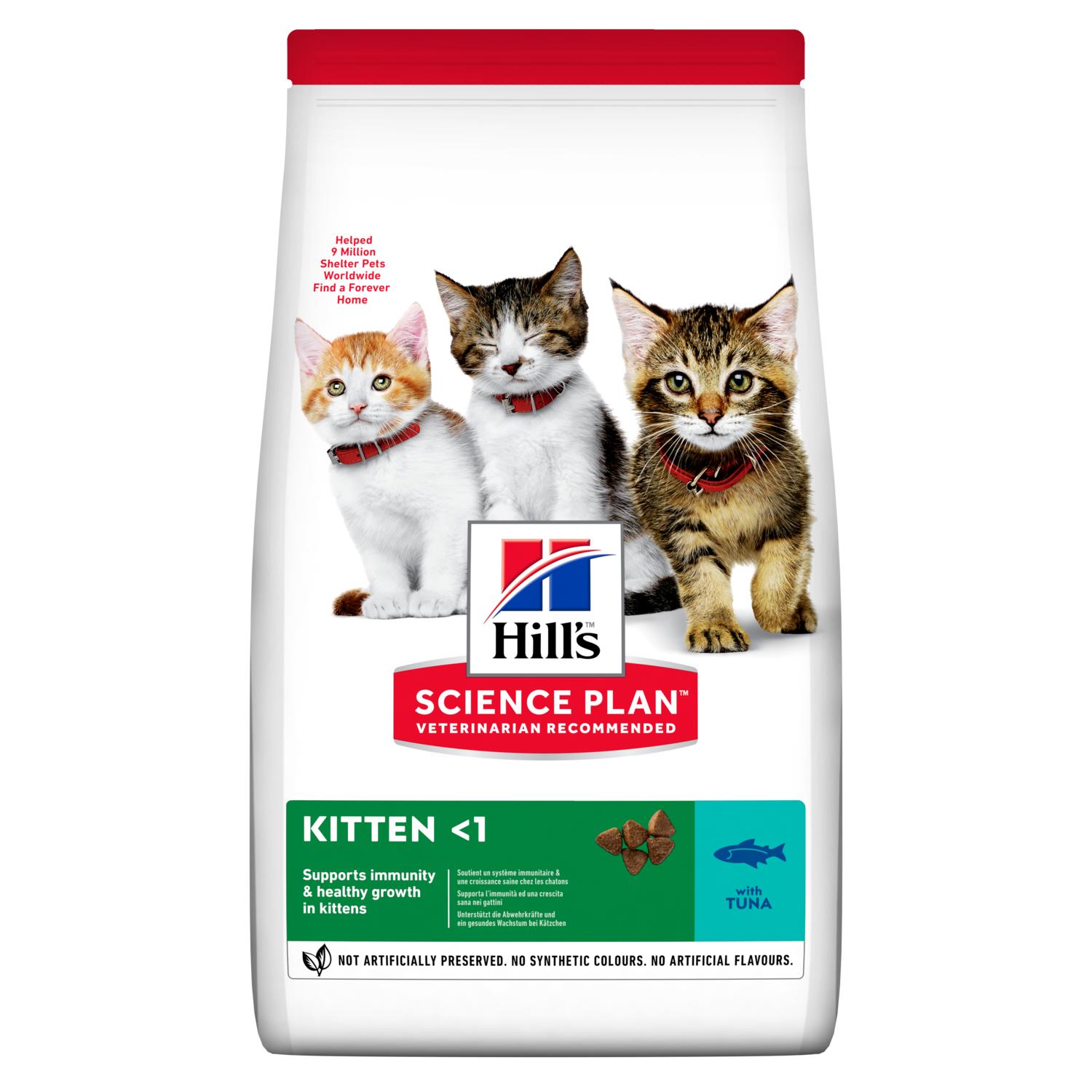 

Сухой корм HILL'S SCIENCE PLAN Kitten для котят, с Тунцом - 1,5 кг