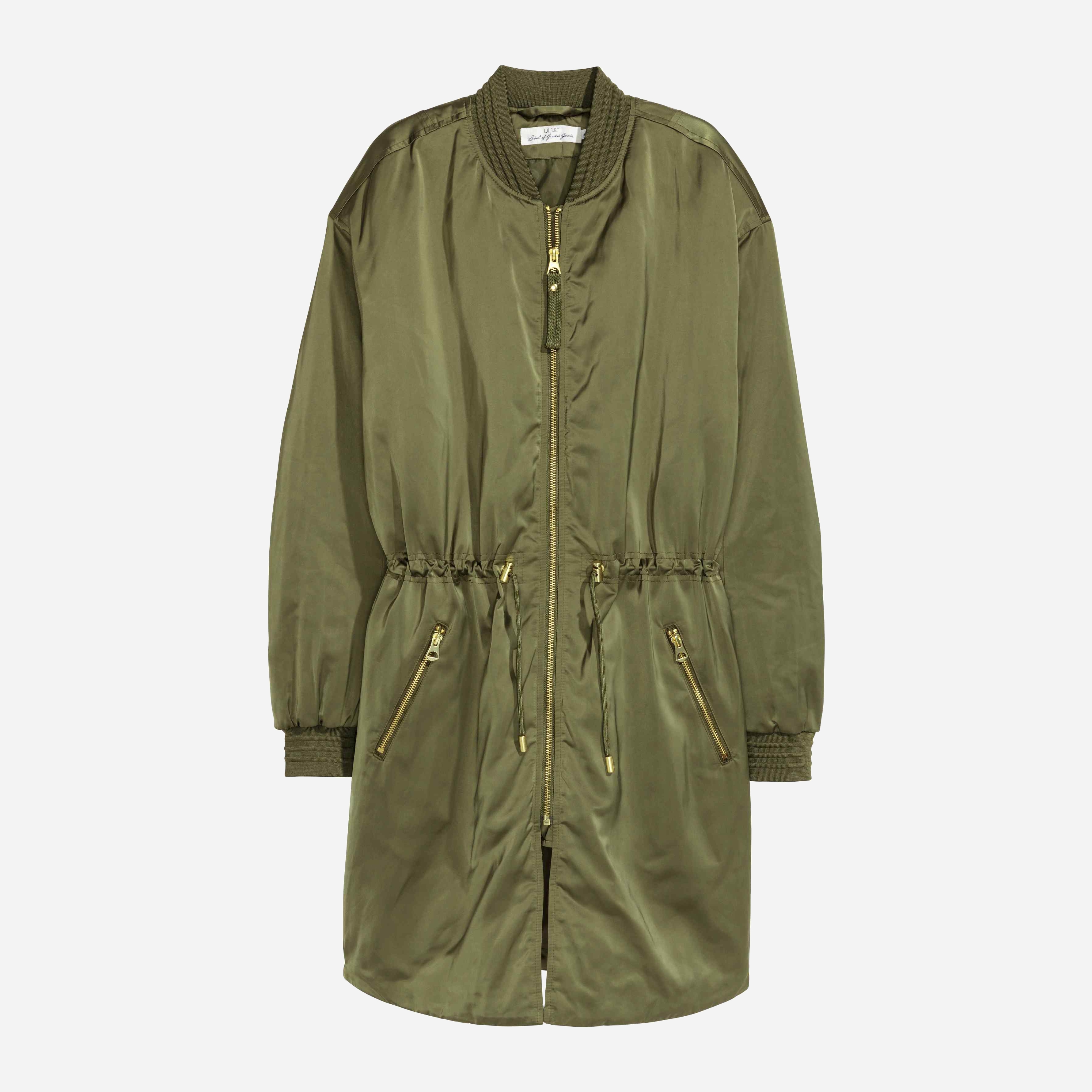 

Плащ H&M 4714135-ACXO 40 Темно-зеленый