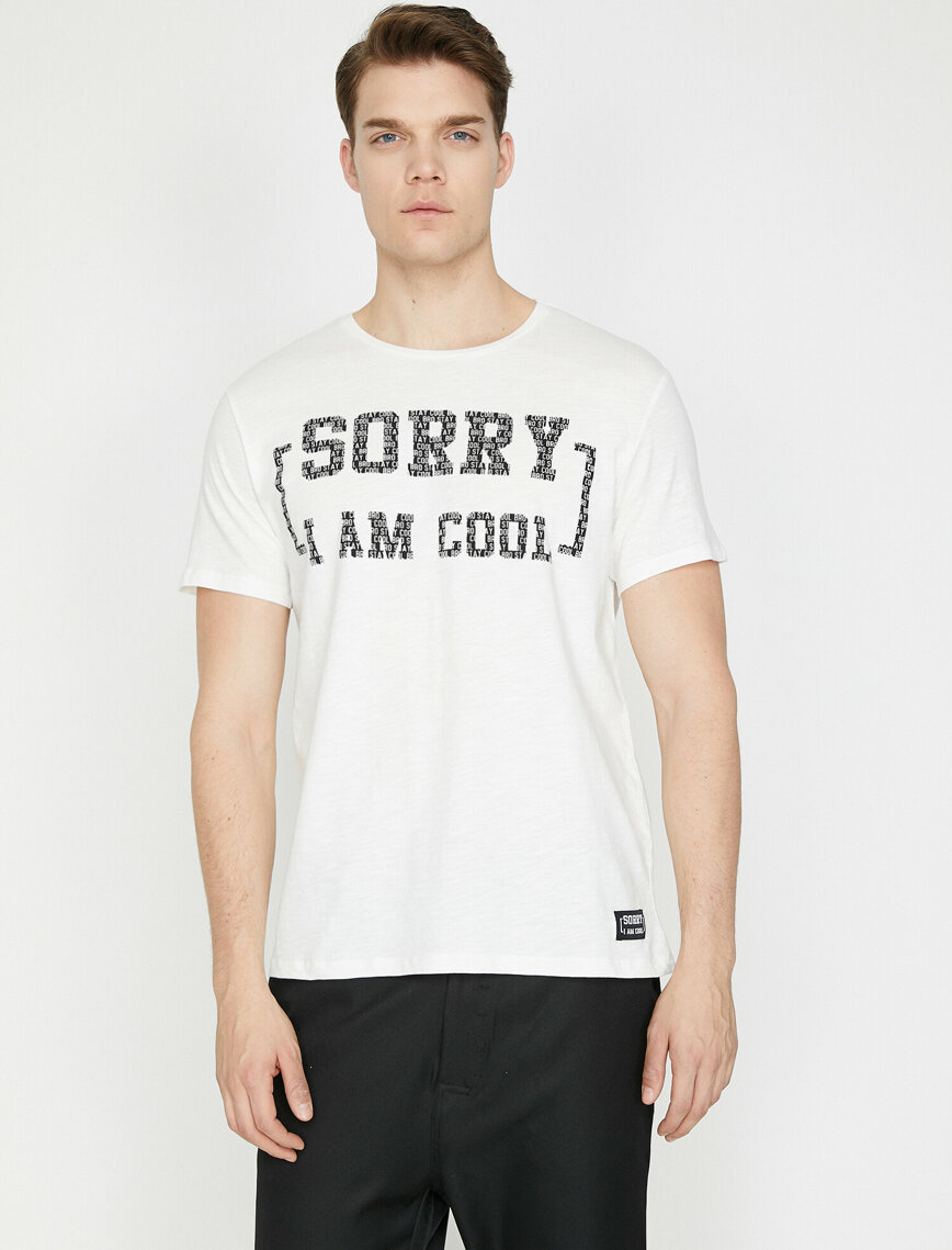 

Футболка Koton 9YAM14112OK-001 L Off White