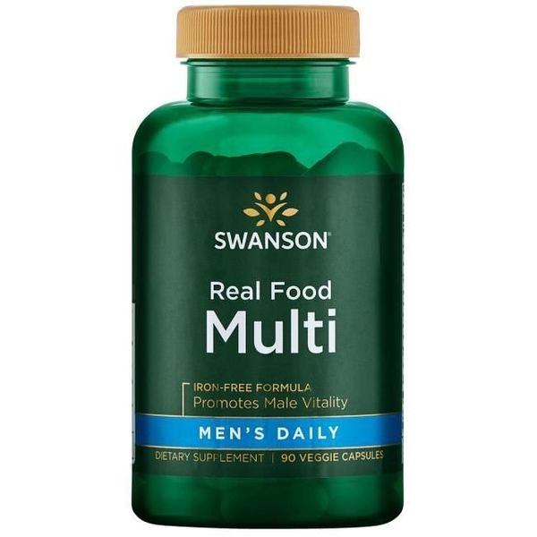 

Мультивитамины на каждый день, Ultra Real Food Multi, Swanson, для мужчин, 90 вегетарианских капсул (SWA-21036)