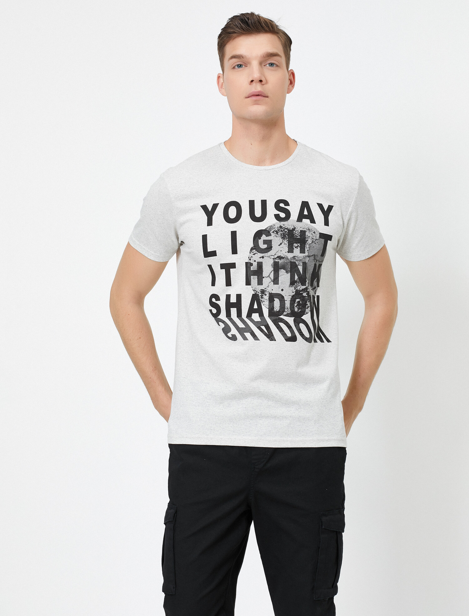 

Футболка Koton 0YAM11105CK-023 S Grey