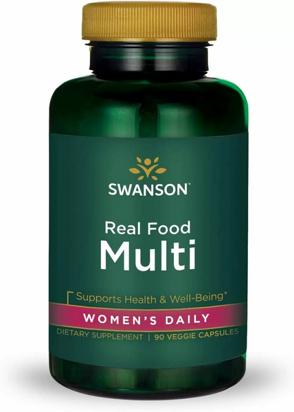 

Мультивитамины на каждый день, Ultra Real Food Multi, Swanson, для женщин, 90 вегетарианских капсул (SWA-21037)
