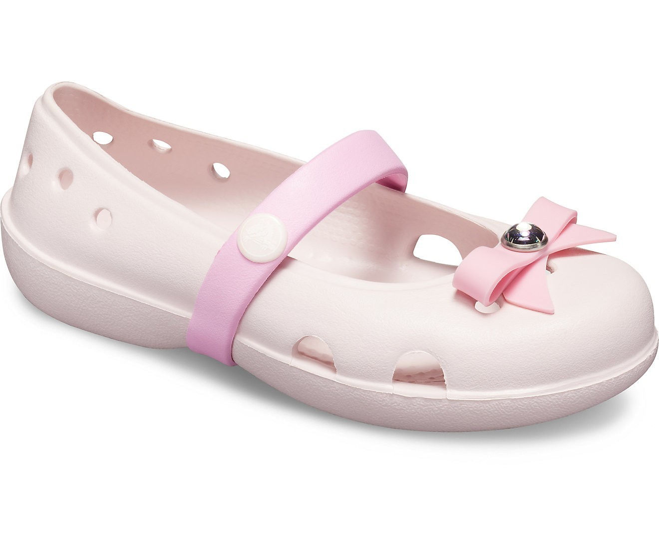 

Балетки Crocs Kids Keeley Charm Flat с7 24 14,5см Розовый