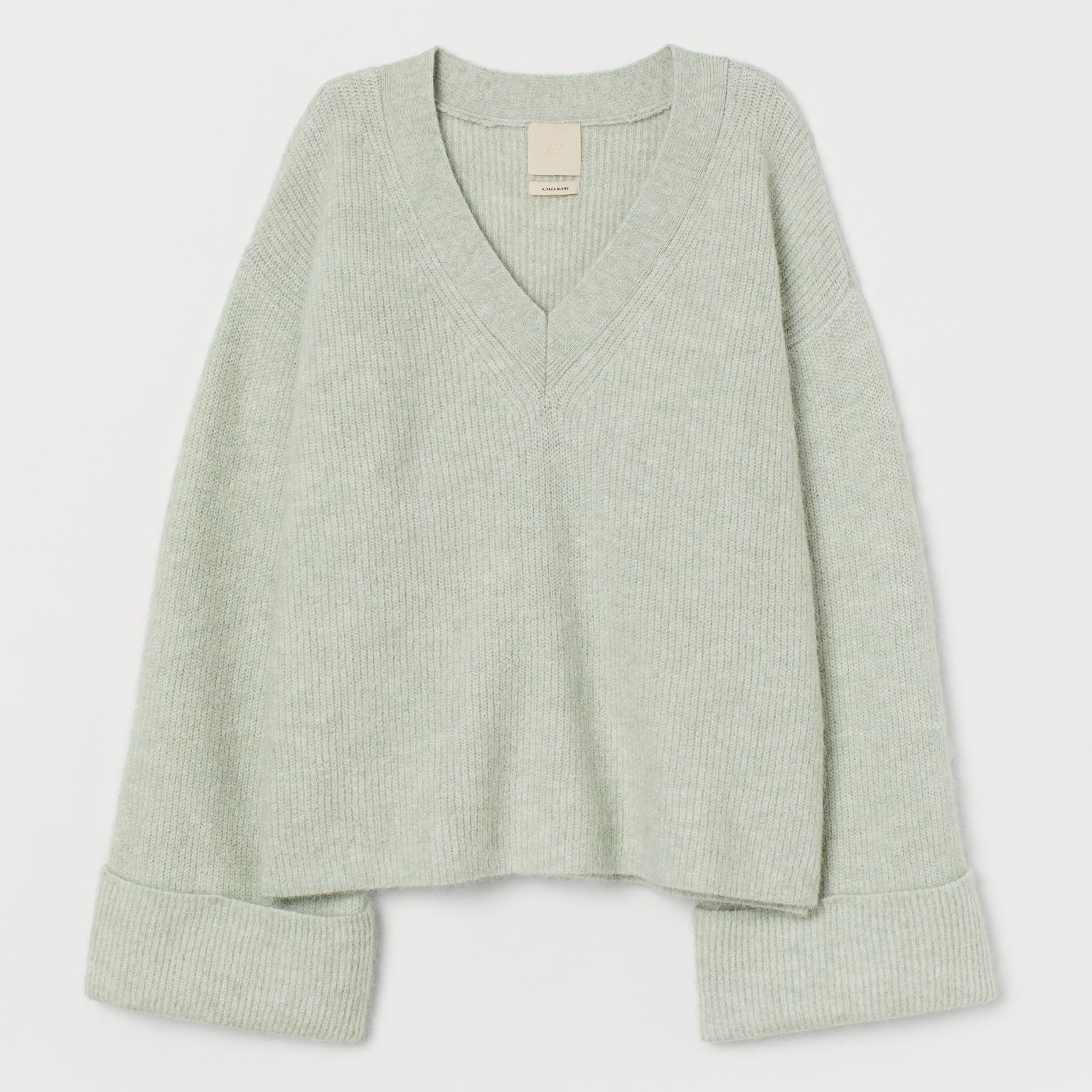 

Пуловер H&M 7890870RP71 XS Мятный