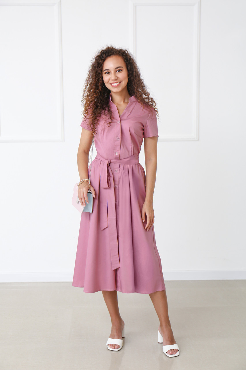 

Длинное котоновое платье Fashion Girl "Lesley" - фрезовый, Длинное котоновое платье Fashion Girl "Lesley" 46-48 фрезовый